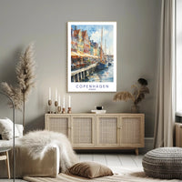 Copenhagen Waterfront Scene Poster PosterGoat