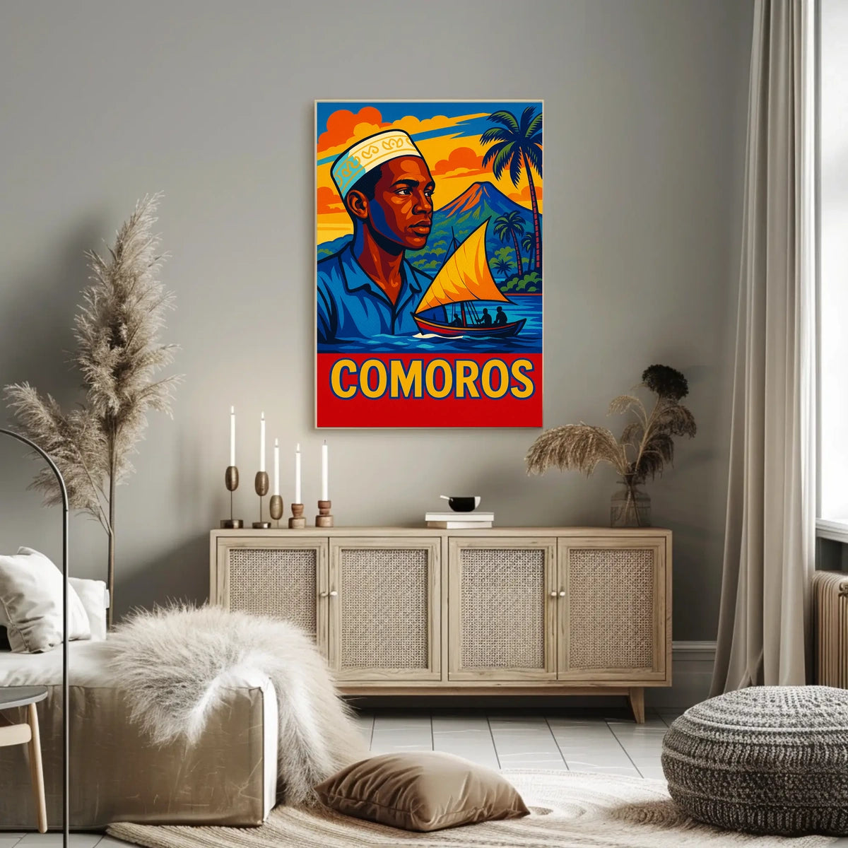 Comoros Vibrant Island Life Poster