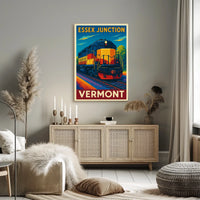Essex Junction Train Vermont Poster