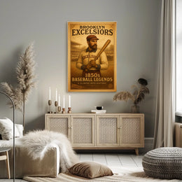 Brooklyn Excelsiors 1850s Baseball Legends Poster