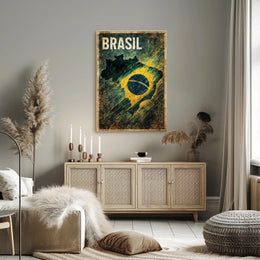 Brasil - National Pride Poster PosterGoat