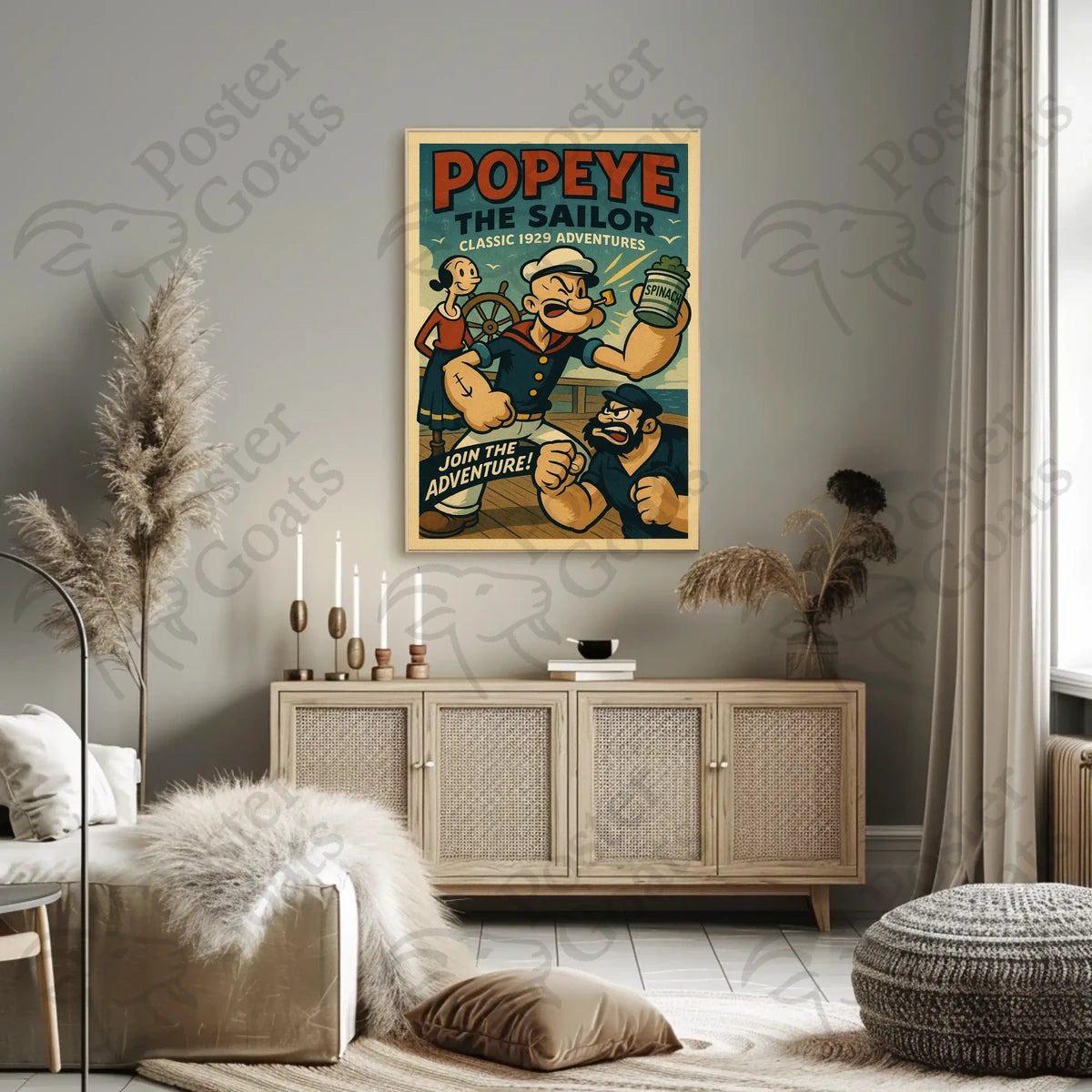 Vintage Sailor Adventure Retro Pop Culture Poster