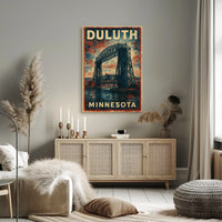 Duluth Minnesota Cityscape Traveler Poster