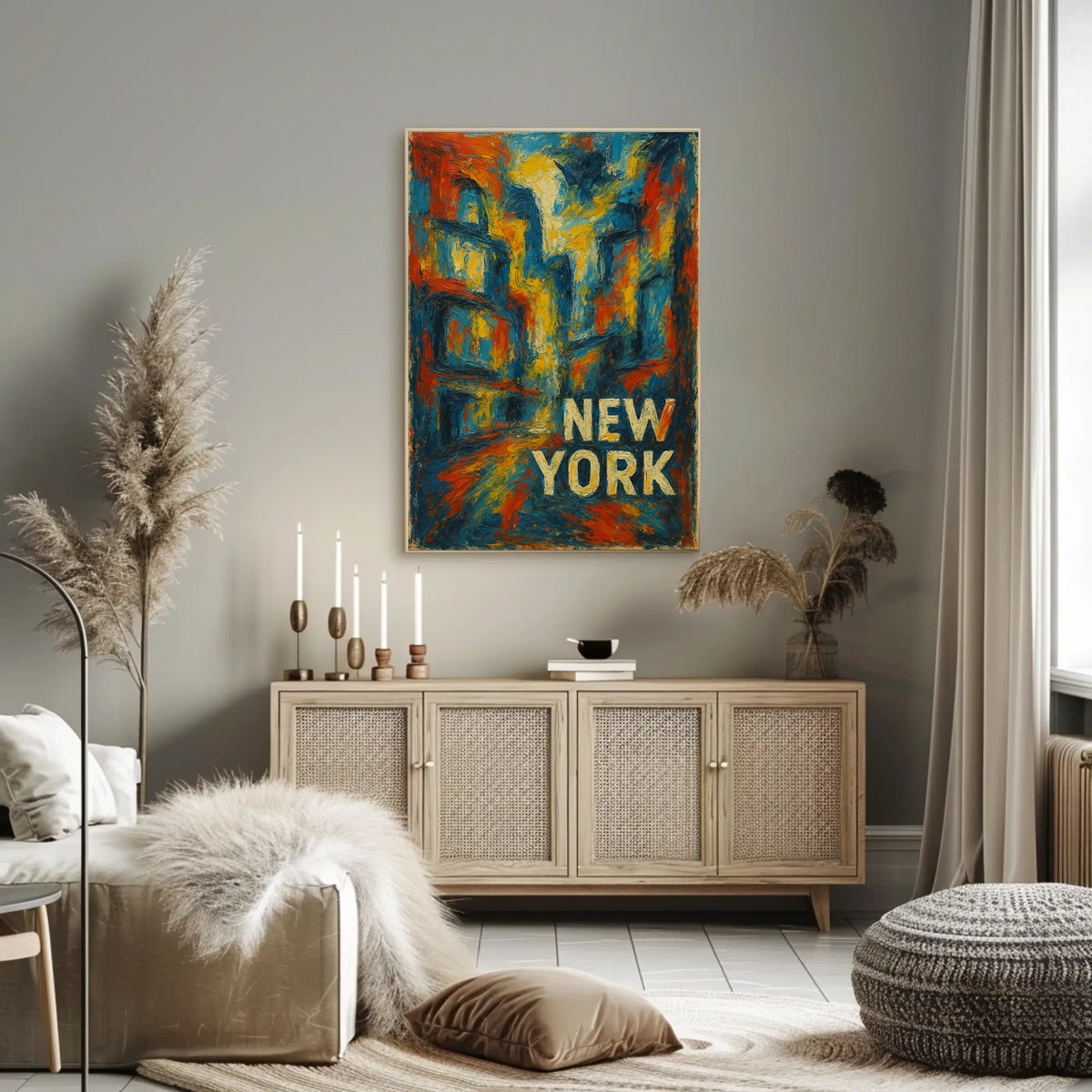 New York Abstract Abstract Poster