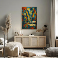 New York Abstract Abstract Poster