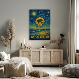 Naples Florida Starry Night Poster