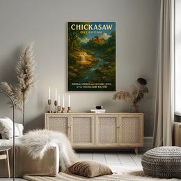 Chickasaw Nation Mineral Springs And Poster