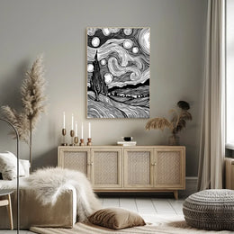 Modern Abstract Typography Art Poster