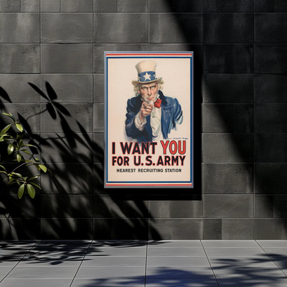 I Want YOU for U.S. Army – World War I Recruiting Poster