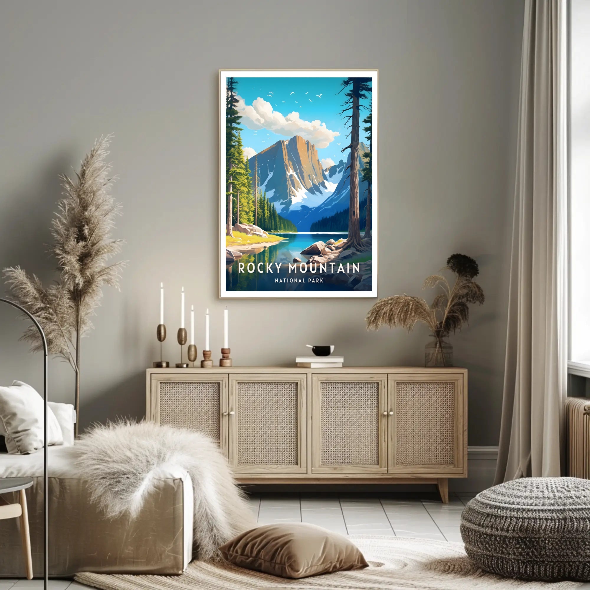 Rocky Mountain National Park Scenic Poster Print