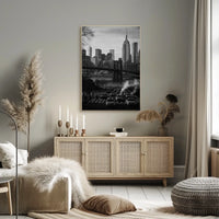 New York City Skyline Poster Wall Art 18x24 Print Premium