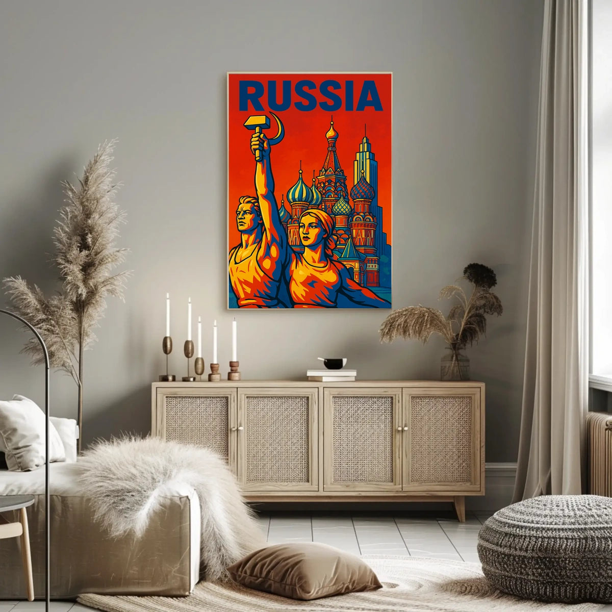 Russia A Tribute to Soviet Art Poster