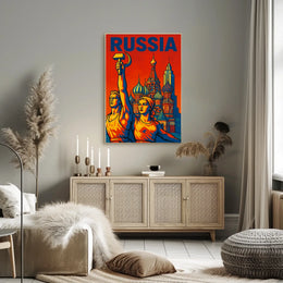 Russia A Tribute to Soviet Art Poster