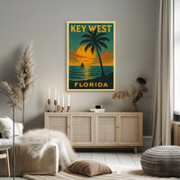 Key West Sunset Poster