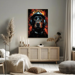 Heroic Canine Aviator Poster