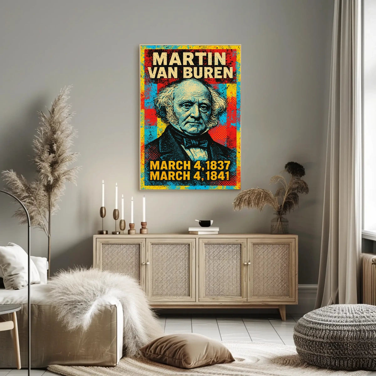 Martin Van Buren Presidential Term Poster