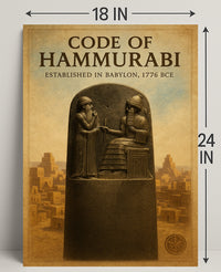 Code of Hammurabi Wall Art Print Decor PosterGoat