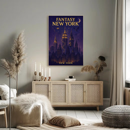 Fantasy New York Poster PosterGoat