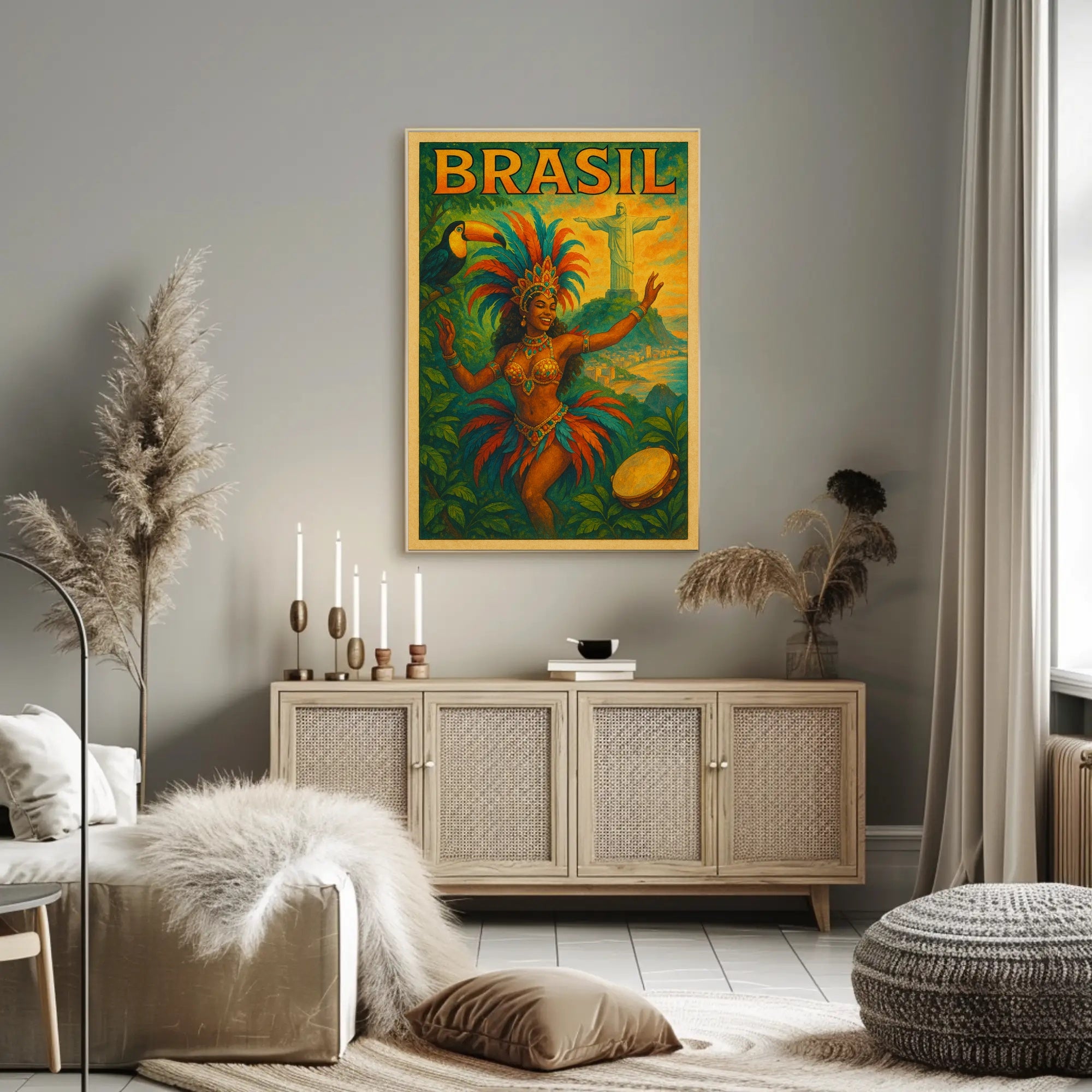 Vibrant Brazil Celebration Poster
