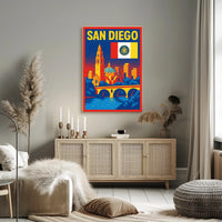 San Diego A Vibrant Cityscape Poster PosterGoat