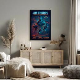 Jim Thorpe Icon of Athletic Excellence Poster