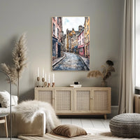 Historic Edinburgh Royal Mile Street Scene UK Poster