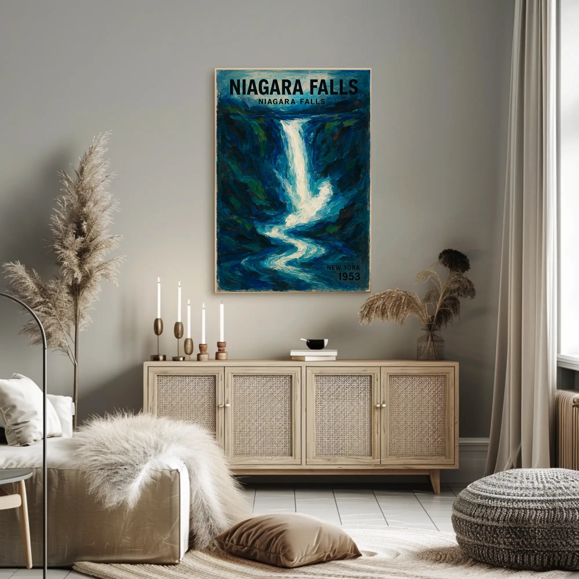Niagara Falls Vintage Travel Art - Travel Poster