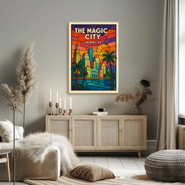 The Magic City Miami, FL Poster