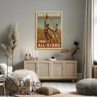1962 Sky Hook Showdown Retro Sports Poster