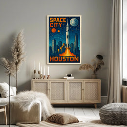 Space City Houston Poster