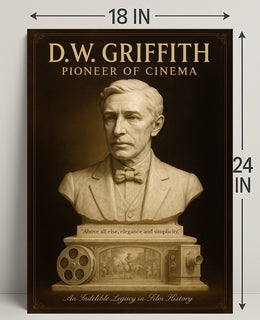 D.W. Griffith Pioneer of Cinema Wall Art Print PosterGoat