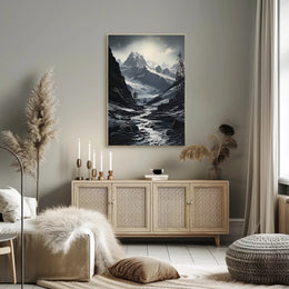 Majestic Mountain Landscape Poster