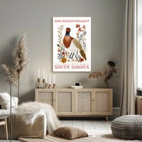 Ring-necked Pheasant State Pride Art Poster
