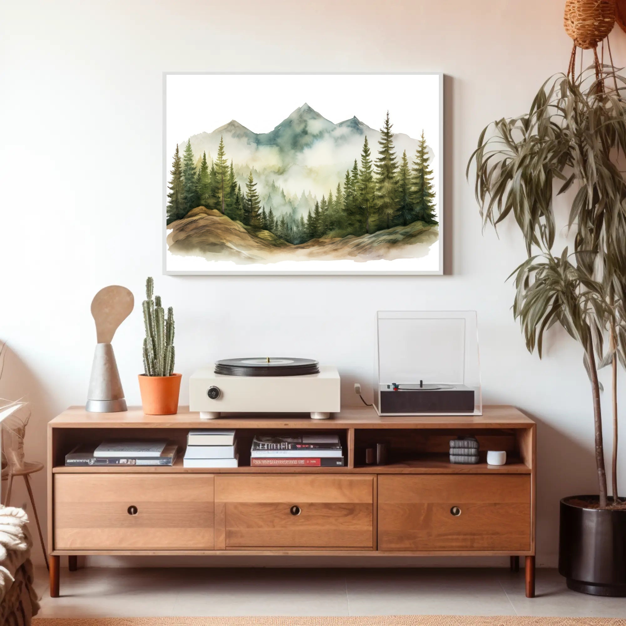 Tranquil Mountain Landscape Poster
