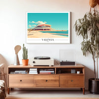 Valencia Modern Architecture Urban Cityscape Poster