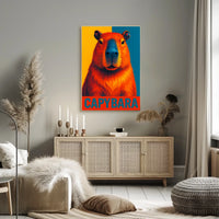 Capybara Art Poster