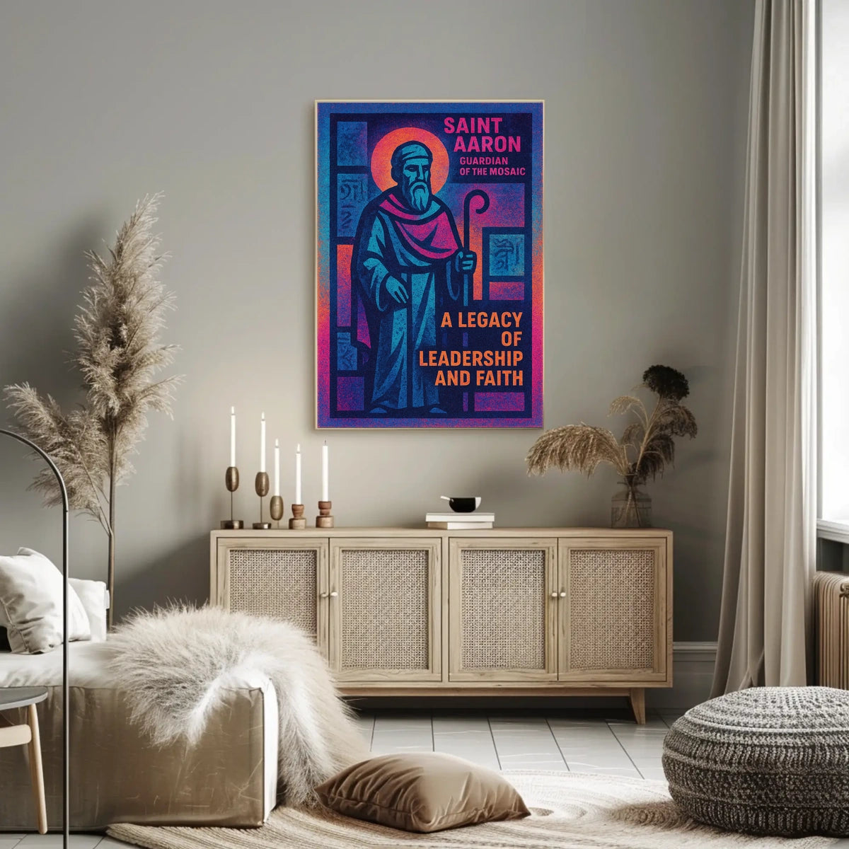 Saint Aaron Guardian Of The Mosaic Poster
