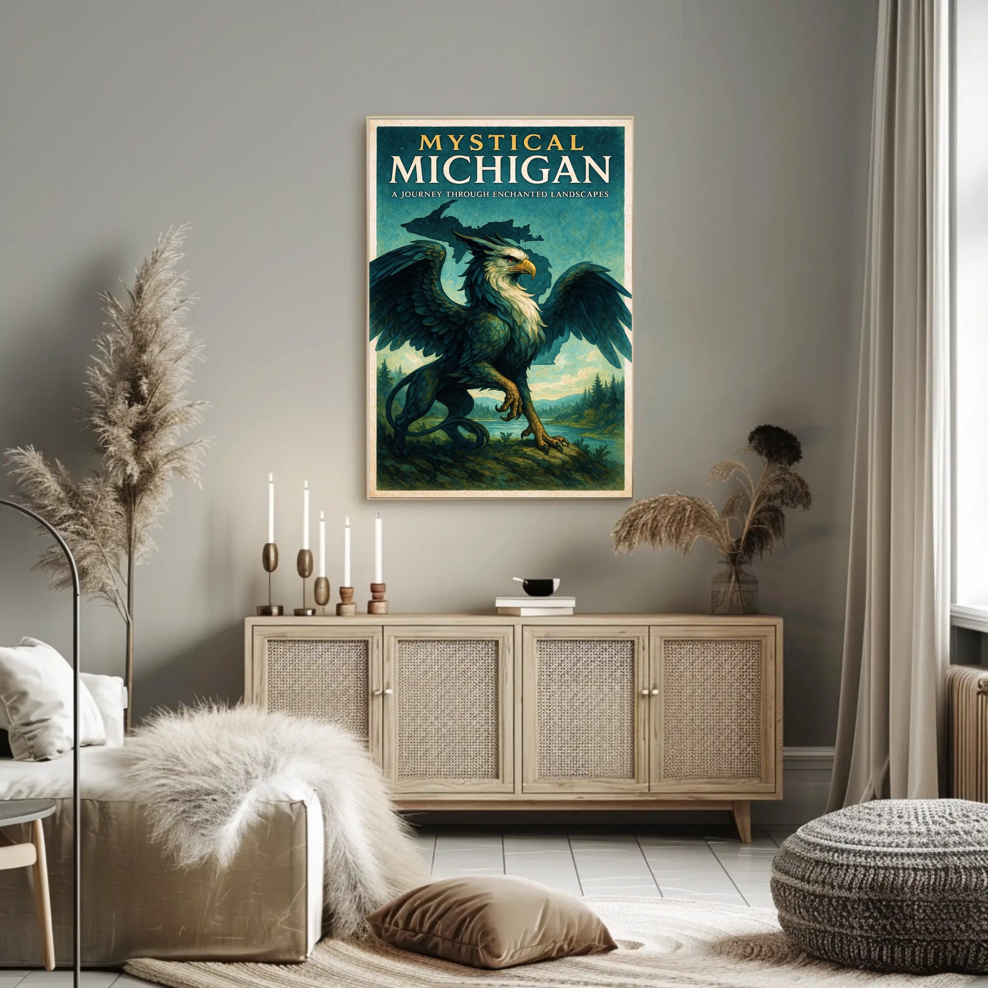 Mystical Michigan Poster PosterGoat