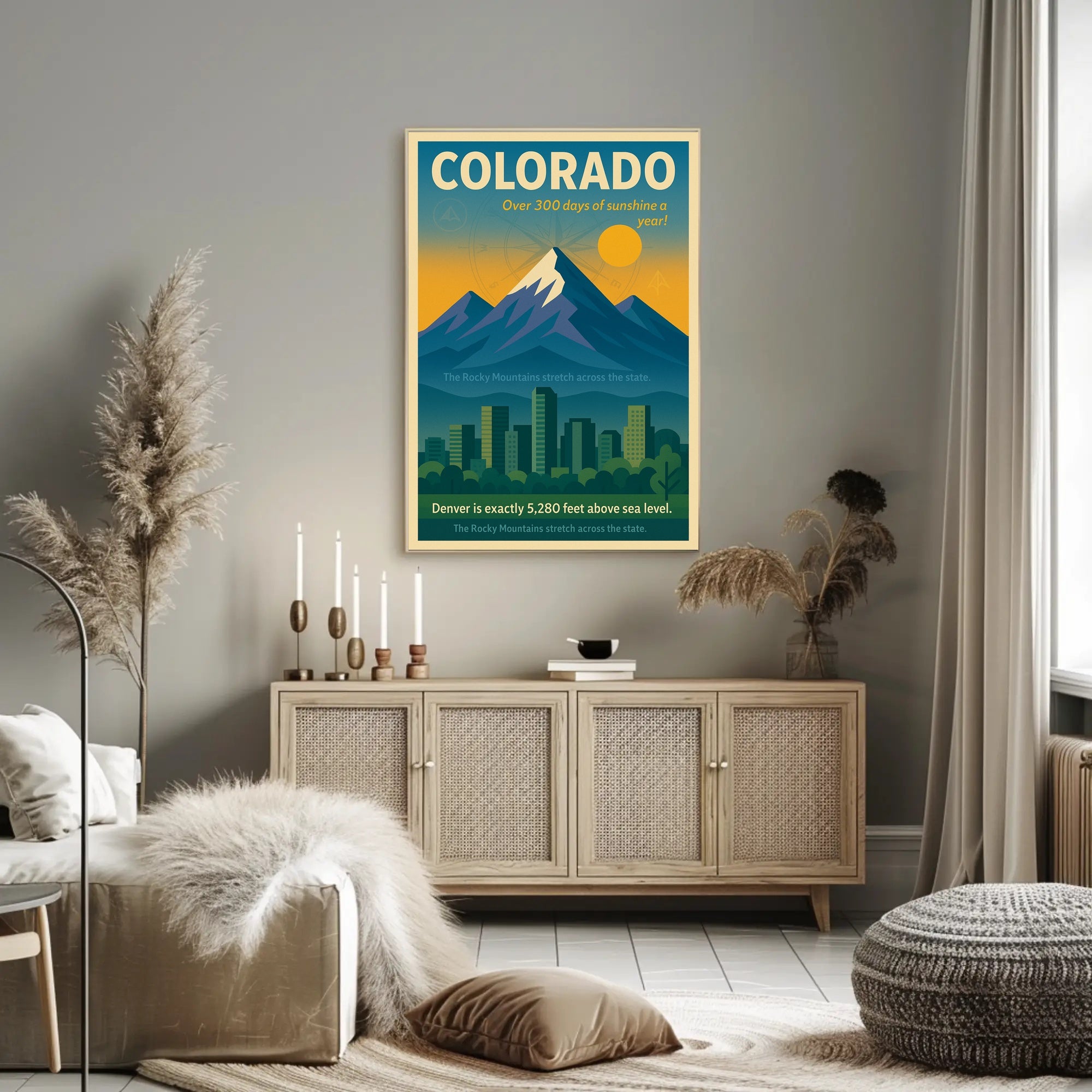 Discover Colorado Wall Art Print PosterGoat