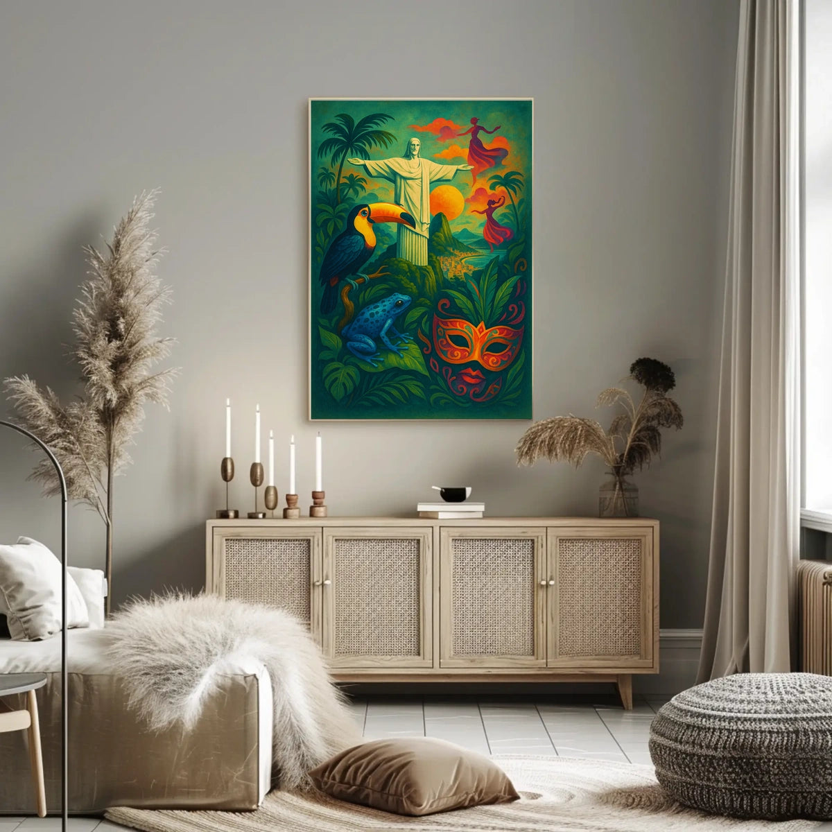 Vibrant Brazil Poster