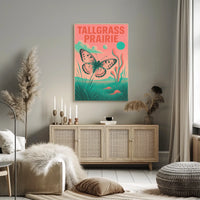 Tallgrass Prairie Vintage Landscape Decor Poster