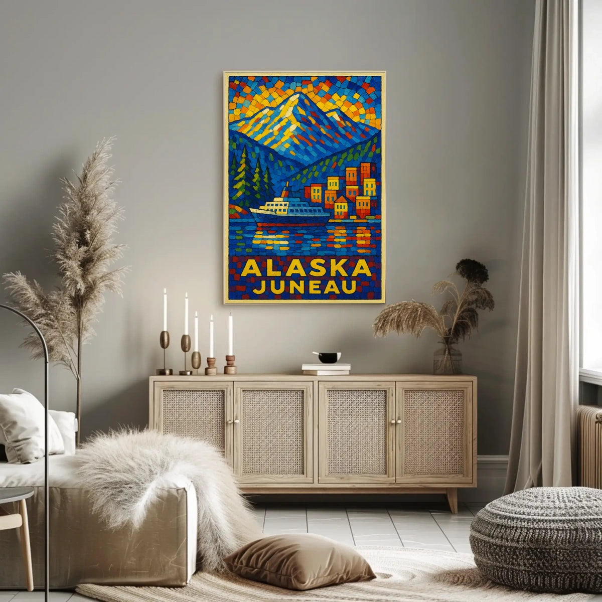 Alaska Juneau Travel Poster