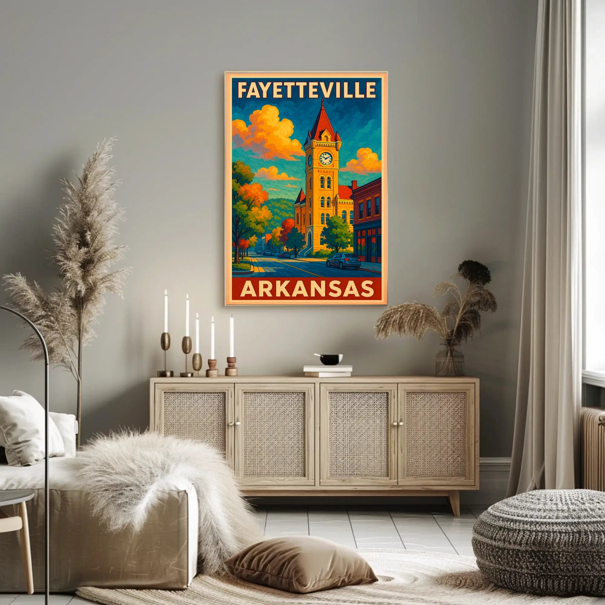 Fayetteville, Arkansas Scenic Poster