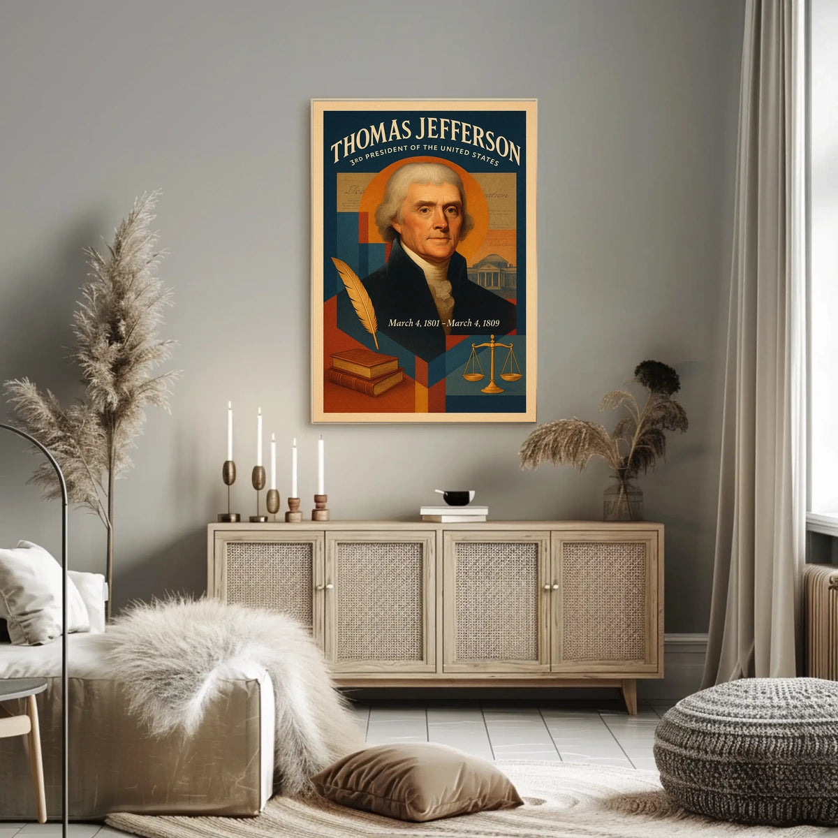 Thomas Jefferson A Legacy of Leadership Poster