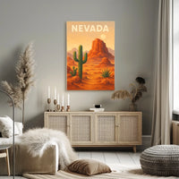 Nevada Desert Landscape Poster