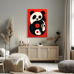 Panda Groove Poster