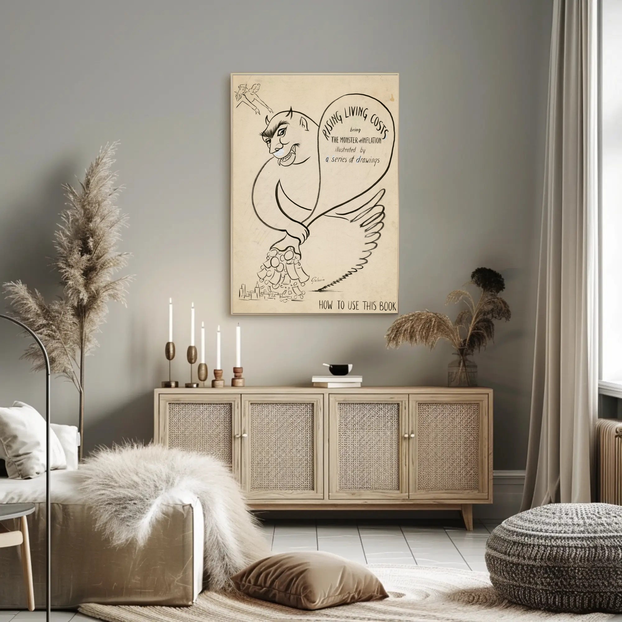 The Monster of Inflation Poster PosterGoat