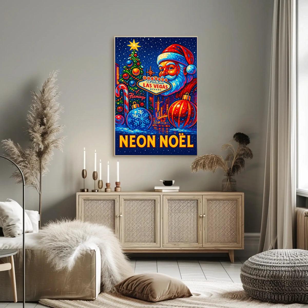 Neon Noël In Las Vegas Poster