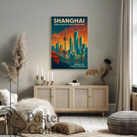 Shanghai: Tradition Meets Innovation Urban or Cityscape Poster