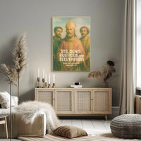 Saints Denis, Rusticus, And Eleutherius Poster